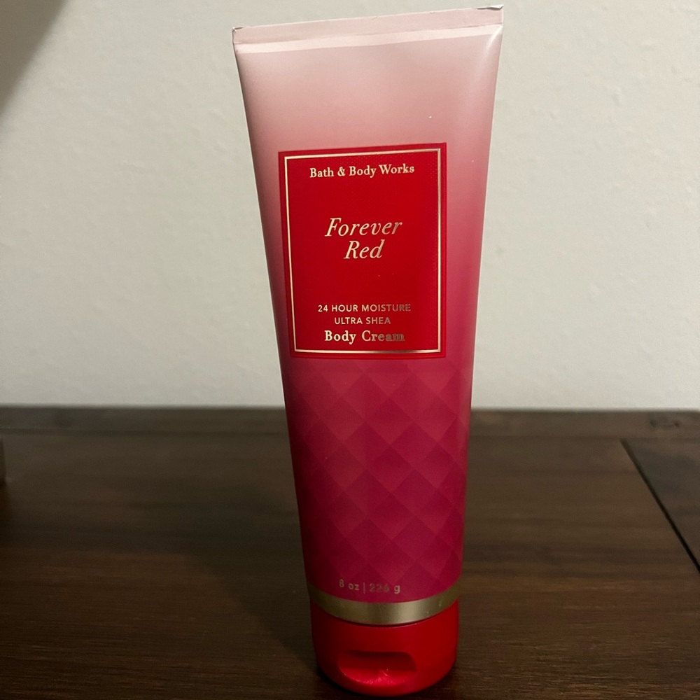 Forever Red bath and body work